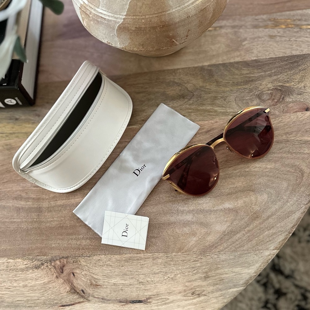 Christian Dior Sunglasses DiorMurmure AOZU1 Gold Brown Tortoise Limited Edition